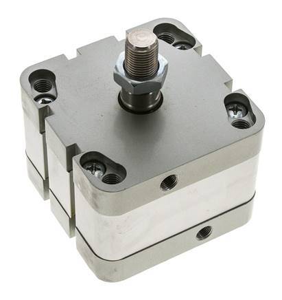 ISO 21287 Doppeltwirkender Kompaktzylinder 80-15mm - Magnetisch - Außengewinde