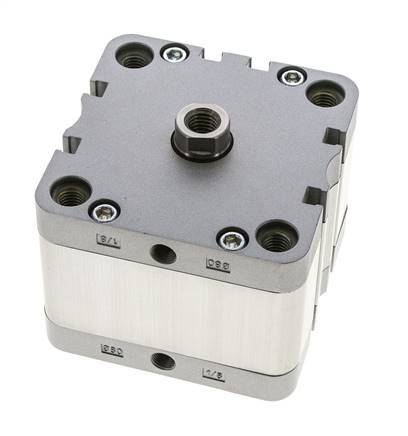 ISO 21287 Kompakter doppeltwirkender Zylinder 80-20mm - Magnetisch