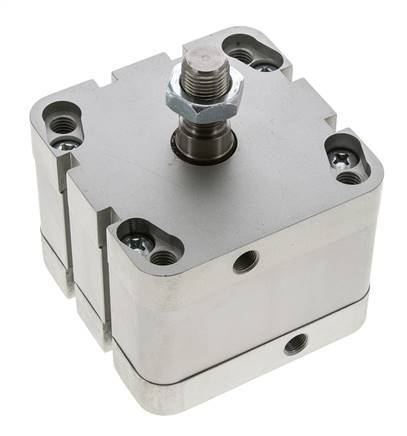 ISO 21287 Doppeltwirkender Kompaktzylinder 80-20mm - Magnetisch - Außengewinde