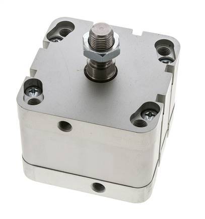 ISO 21287 Compact Double Acting Cylinder 80-20mm - Magnetic - Male Rod