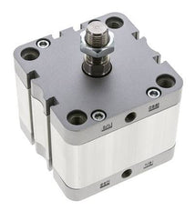 ISO 21287 Compact Double Acting Cylinder 80-25mm - Magnetic - Male Rod