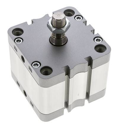 ISO 21287 Doppeltwirkender Kompaktzylinder 80-25mm - Magnetisch - Stange mit Außengewinde
