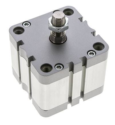 ISO 21287 Compact Double Acting Cylinder 80-25mm - Magnetic - Male Rod