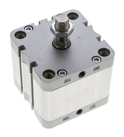 ISO 21287 Doppeltwirkender Kompaktzylinder 80-30mm - Magnetisch - Stange mit Außengewinde
