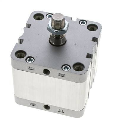 ISO 21287 Doppeltwirkender Kompaktzylinder 80-30mm - Magnetisch - Stange mit Außengewinde