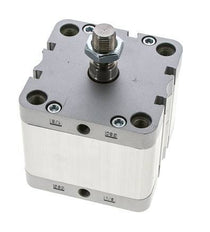 ISO 21287 Doppeltwirkender Kompaktzylinder 80-30mm - Magnetisch - Stange mit Außengewinde