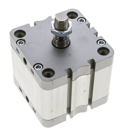 ISO 21287 Doppeltwirkender Kompaktzylinder 80-30mm - Magnetisch - Stange mit Außengewinde
