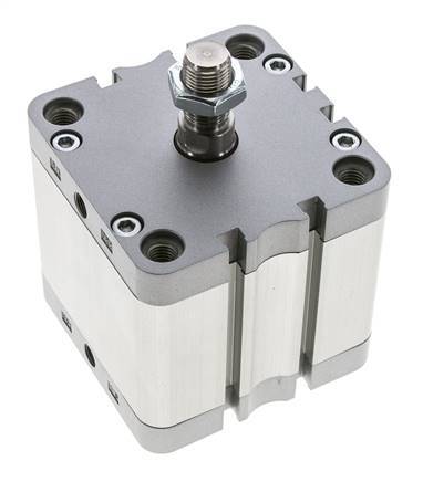 ISO 21287 Doppeltwirkender Kompaktzylinder 80-40mm - Magnetisch - Stange mit Außengewinde