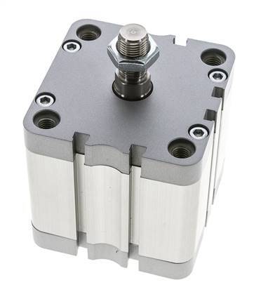 ISO 21287 Doppeltwirkender Kompaktzylinder 80-40mm - Magnetisch - Stange mit Außengewinde