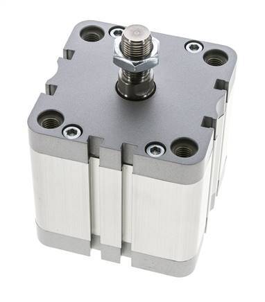 ISO 21287 Doppeltwirkender Kompaktzylinder 80-40mm - Magnetisch - Stange mit Außengewinde