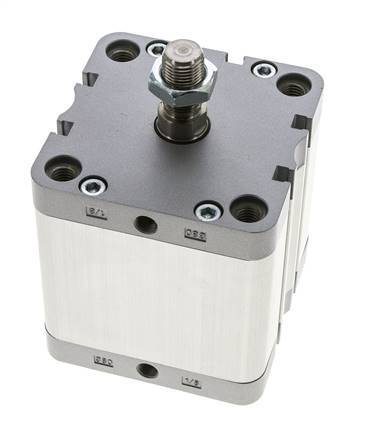ISO 21287 Kompakter doppeltwirkender Zylinder 80-50mm - Magnetisch - Stange mit Außengewinde