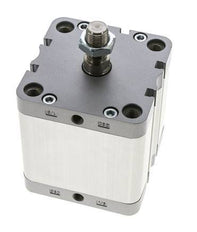 ISO 21287 Kompakter doppeltwirkender Zylinder 80-50mm - Magnetisch - Stange mit Außengewinde