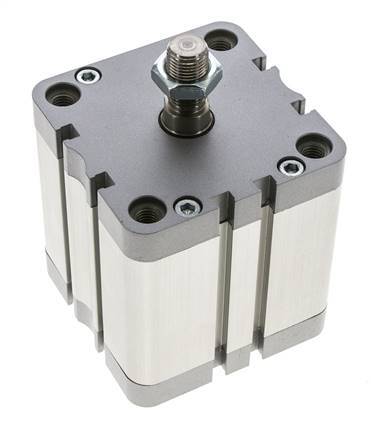 ISO 21287 Kompakter doppeltwirkender Zylinder 80-50mm - Magnetisch - Stange mit Außengewinde