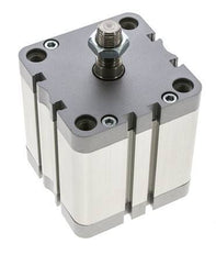 ISO 21287 Kompakter doppeltwirkender Zylinder 80-50mm - Magnetisch - Stange mit Außengewinde