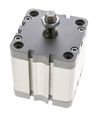 ISO 21287 Kompakter doppeltwirkender Zylinder 80-50mm - Magnetisch - Stange mit Außengewinde