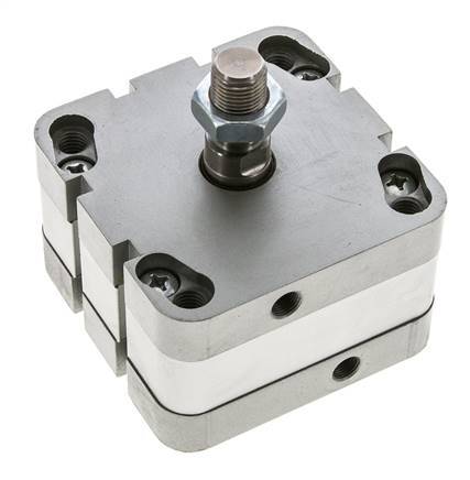 ISO 21287 Compact Double Acting Cylinder 80-5mm - Magnetic - Male Rod