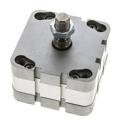 ISO 21287 Doppeltwirkender Kompaktzylinder 80-5mm - Magnetisch - Außengewinde