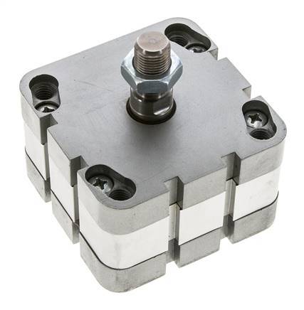 ISO 21287 Doppeltwirkender Kompaktzylinder 80-5mm - Magnetisch - Außengewinde