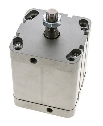 ISO 21287 Compact Double Acting Cylinder 80-60mm - Magnetic - Male Rod