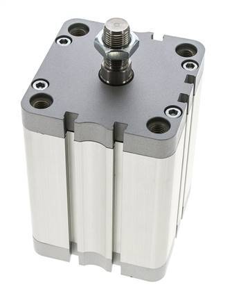 ISO 21287 Kompakter doppeltwirkender Zylinder 80-80mm - Magnetisch - Stange mit Außengewinde
