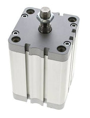 ISO 21287 Kompakter doppeltwirkender Zylinder 80-80mm - Magnetisch - Stange mit Außengewinde