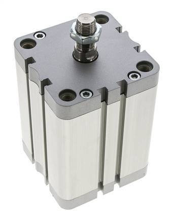 ISO 21287 Kompakter doppeltwirkender Zylinder 80-80mm - Magnetisch - Stange mit Außengewinde