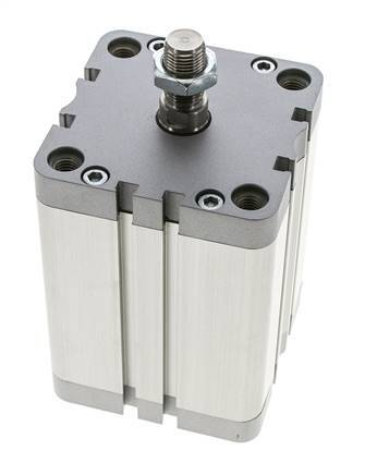 ISO 21287 Kompakter doppeltwirkender Zylinder 80-80mm - Magnetisch - Stange mit Außengewinde