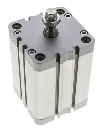 ISO 21287 Kompakter doppeltwirkender Zylinder 80-80mm - Magnetisch - Stange mit Außengewinde