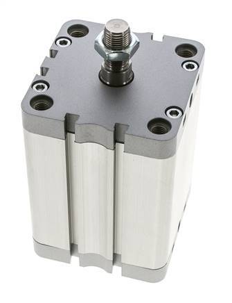 ISO 21287 Kompakter doppeltwirkender Zylinder 80-80mm - Magnetisch - Stange mit Außengewinde