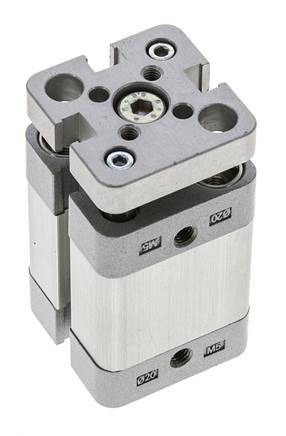 ISO 21287 Kompakter doppeltwirkender Zylinder 20-15mm - magnetisch - nicht drehend