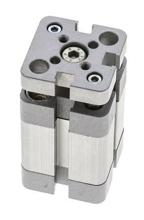 ISO 21287 Kompakter doppeltwirkender Zylinder 20-15mm - magnetisch - nicht drehend