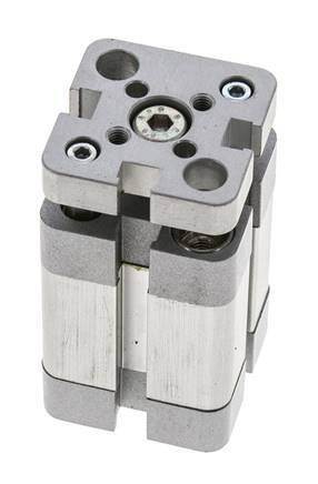 ISO 21287 Kompakter doppeltwirkender Zylinder 20-15mm - magnetisch - nicht drehend