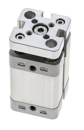 ISO 21287 Kompakter doppeltwirkender Zylinder 20-20mm - magnetisch - nicht drehend
