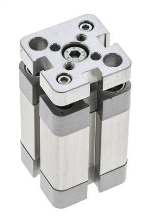 ISO 21287 Kompakter doppeltwirkender Zylinder 20-20mm - magnetisch - nicht drehend