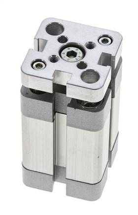ISO 21287 Kompakter doppeltwirkender Zylinder 20-20mm - magnetisch - nicht drehend