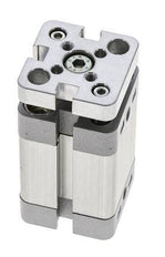 ISO 21287 Kompakter doppeltwirkender Zylinder 20-20mm - magnetisch - nicht drehend
