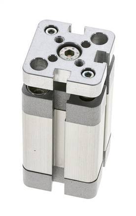 ISO 21287 Kompakter doppeltwirkender Zylinder 20-25mm - magnetisch - nicht drehend