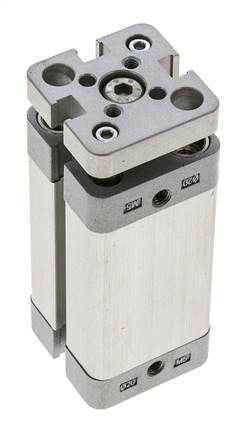 ISO 21287 Kompakter doppeltwirkender Zylinder 20-40mm - magnetisch - nicht drehend