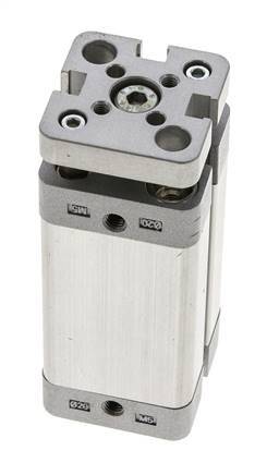 ISO 21287 Kompakter doppeltwirkender Zylinder 20-40mm - magnetisch - nicht drehend