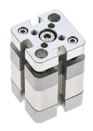 ISO 21287 Kompakter doppeltwirkender Zylinder 20-5mm - magnetisch - nicht drehend