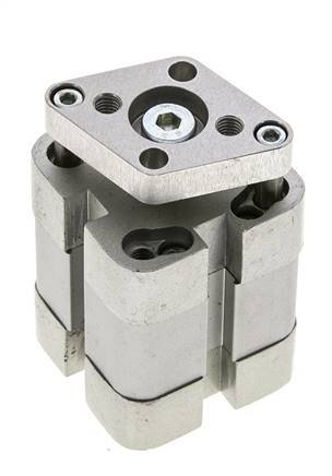 ISO 21287 Kompakter doppeltwirkender Zylinder 25-10mm - magnetisch - nicht drehend