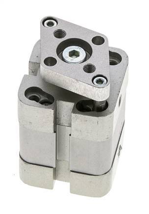 ISO 21287 Kompakter doppeltwirkender Zylinder 25-10mm - magnetisch - nicht drehend