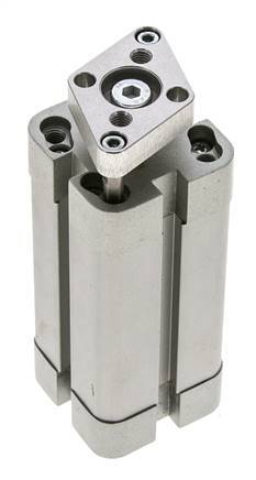 ISO 21287 Kompakter doppeltwirkender Zylinder 25-50mm - magnetisch - nicht drehend