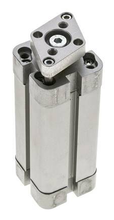ISO 21287 Kompakter doppeltwirkender Zylinder 25-60mm - magnetisch - nicht drehend