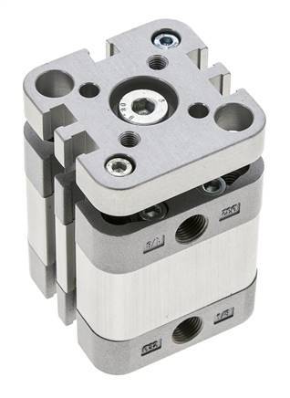 ISO 21287 Compact Double Acting Cylinder 32-10mm - Magnetic - Non-Rotating