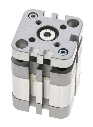 ISO 21287 Kompakter doppeltwirkender Zylinder 32-10mm - magnetisch - nicht drehend