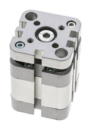 ISO 21287 Kompakter doppeltwirkender Zylinder 32-10mm - magnetisch - nicht drehend