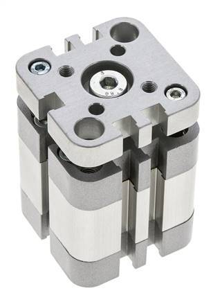 ISO 21287 Kompakter doppeltwirkender Zylinder 32-10mm - magnetisch - nicht drehend
