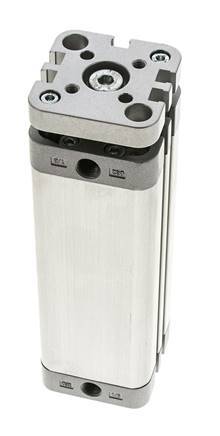 ISO 21287 Kompakter doppeltwirkender Zylinder 32-100mm - magnetisch - nicht drehend