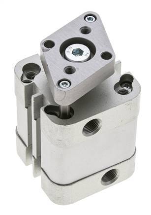 ISO 21287 Kompakter doppeltwirkender Zylinder 32-15mm - magnetisch - nicht drehend